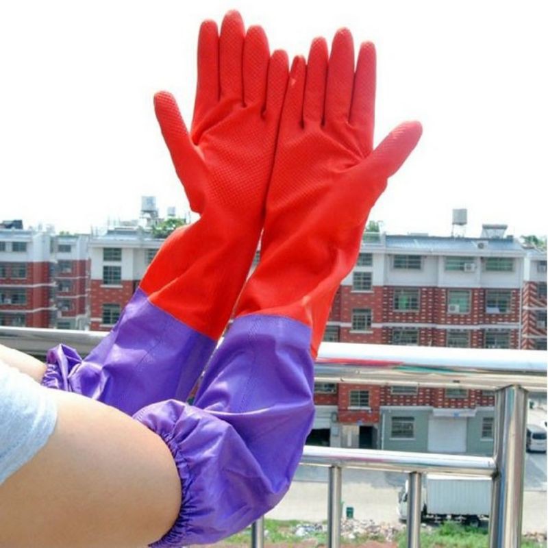 Găng tay cao su lót nỉ chống lạnh