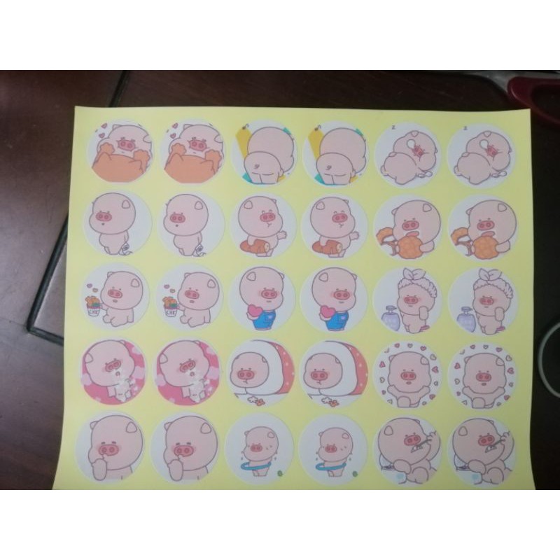 🔥30 hình dán sticker hình HEO PIGGY - HEO PIGMA 🔥