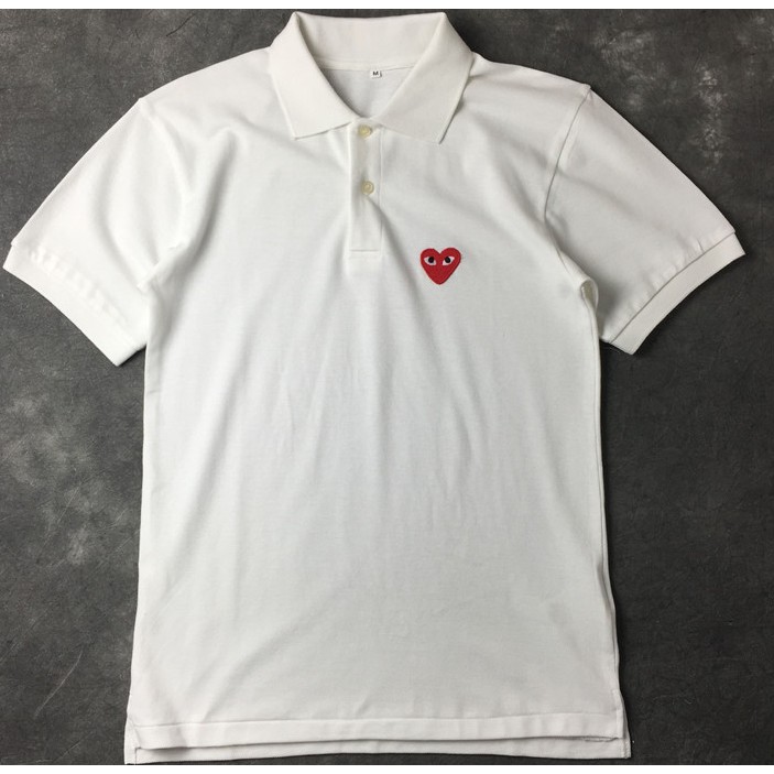 Áo thun play comme des garcons CDG POLO tay ngắn thiết kế thời trang cho nam và nữ