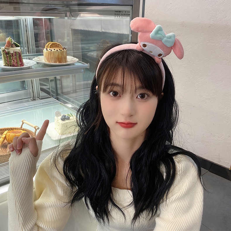 Kẹp Tóc Dạng Ấn Hình Melody Hoạt Hình Bằng Vải Bông Phong Cách Mới