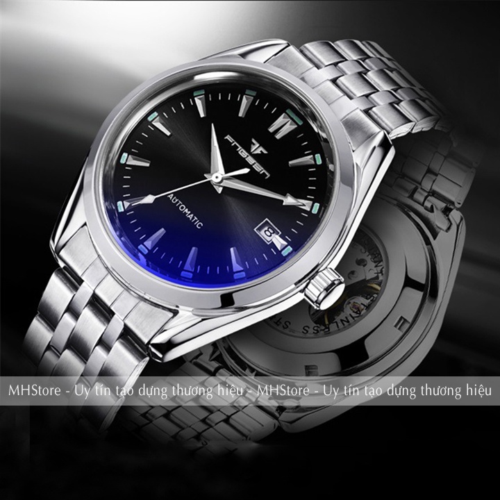 Đồng hồ cơ nam Fngeen 6612 automatic, cơ tự động dây thép không gỉ, đẹp chính hãng