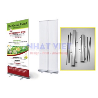 Standee cuốn nhôm thường 60x160cm