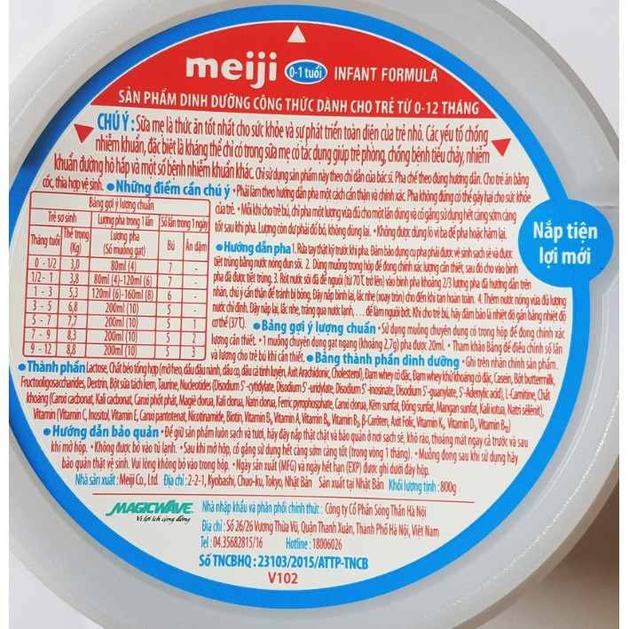 Sữa bột Meiji 1_3 GROWING UP FORMULA  800g_Subaby