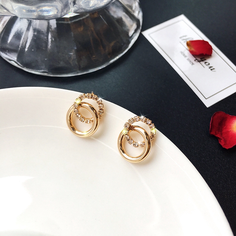 Bông Tai Mạ Bạc 925 Đính Đá Zircon