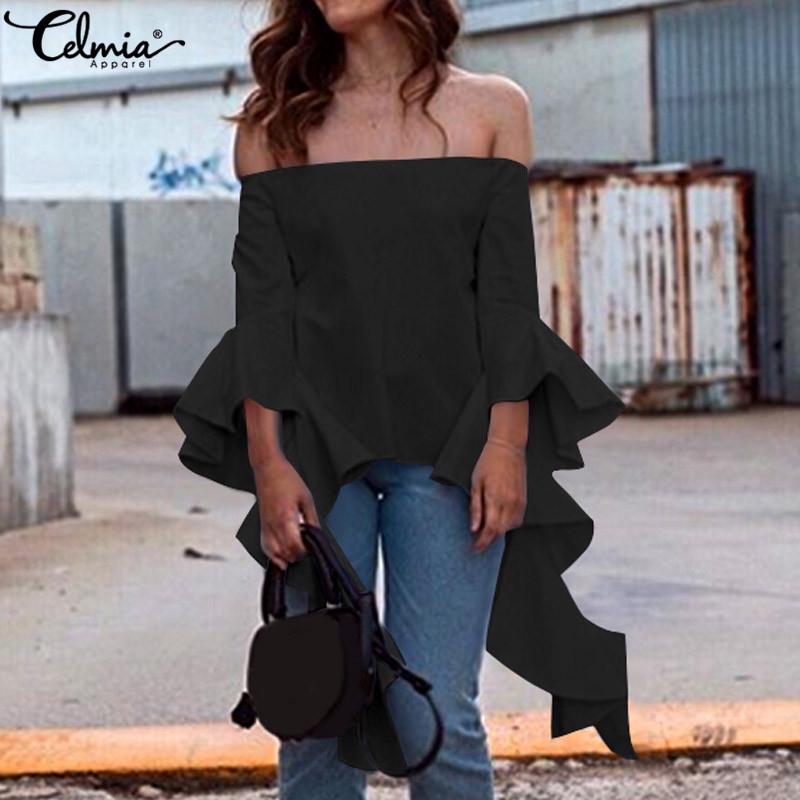 Áo CELMIA Trễ Vai Không Viền Cho Nữ | BigBuy360 - bigbuy360.vn