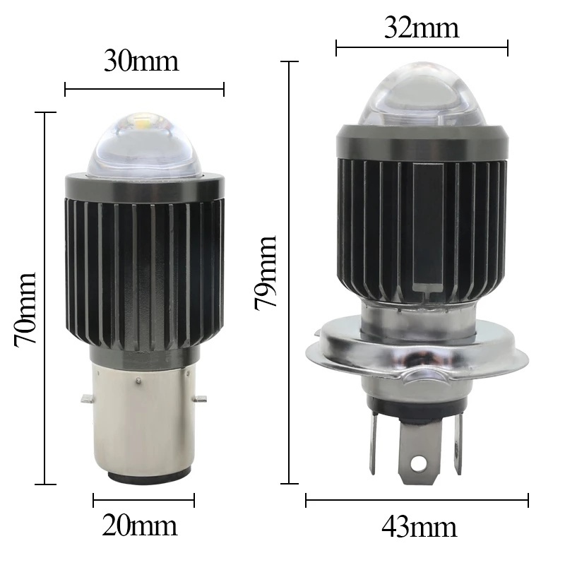 Đèn Pha Led 12-80V Nhiều Màu Sắc Cho Xe Máy/Xe Đạp Điện