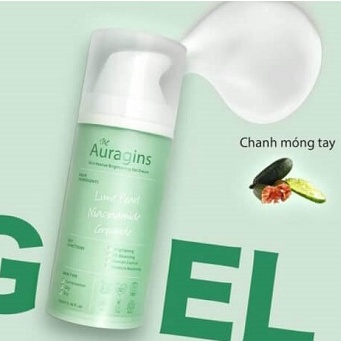 Gel dưỡng ẩm ngừa mụn, giảm thâm The Auragins Skin Rescue Brightening Gel Cream 100ml