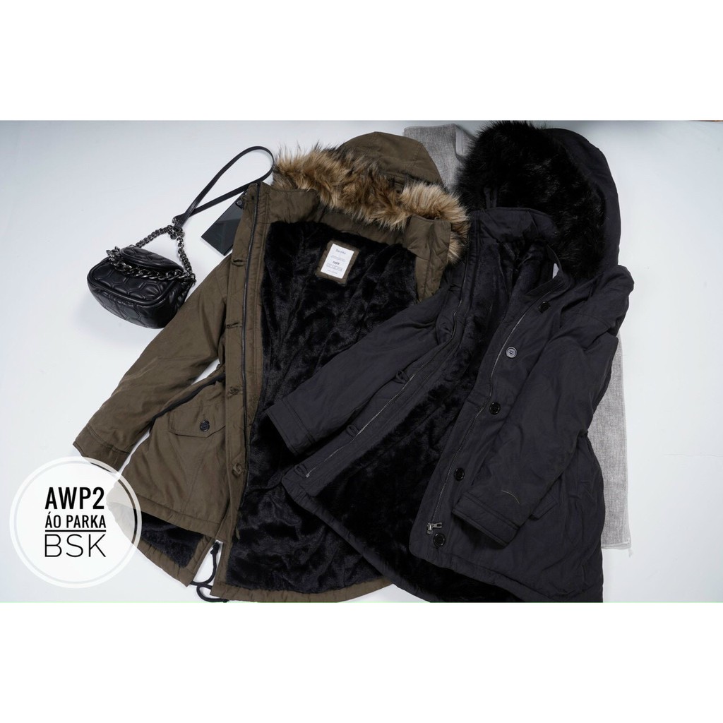 AK63 Áo Parka Ber..ksha lót lông cừu, lông thỏ cực ấm - hàng dư xịn | BigBuy360 - bigbuy360.vn