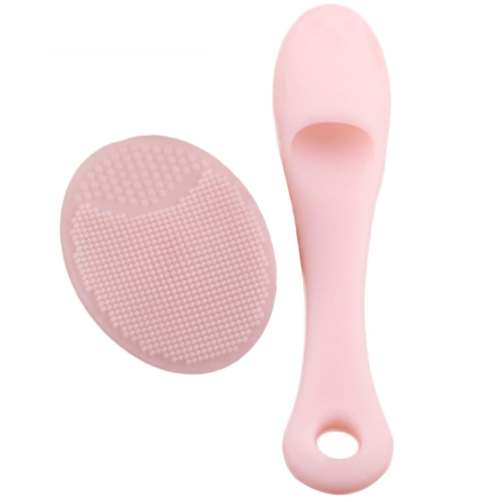 [Hàng mới về] 2 Bàn chải silicon mềm rửa mặt loại bỏ mụn đầu đen hiệu quả