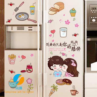 Miếng dán tủ lạnh kiểu dáng dễ thương sáng tạo
