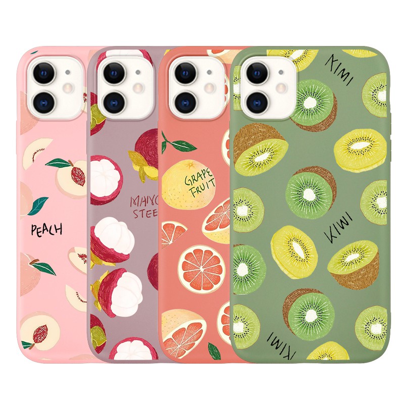 Ốp lưng họa tiết trái cây dễ thương cho Iphone 6/6s/6p/6sp/7/7p/8/8p/X/XS/XR/XSMAX/11/11Pro/11ProMax | BigBuy360 - bigbuy360.vn