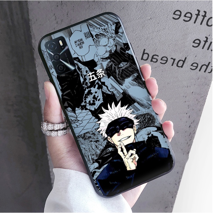 Ốp Điện Thoại Mềm Viền Đen Hình Jujutsu Kaisen Gojo Cho Samsung Galaxy A03 Core A13 4G A33 5G A53 5G A73 5G J7 Prime J7 J7 Core J730 J7 Pro
