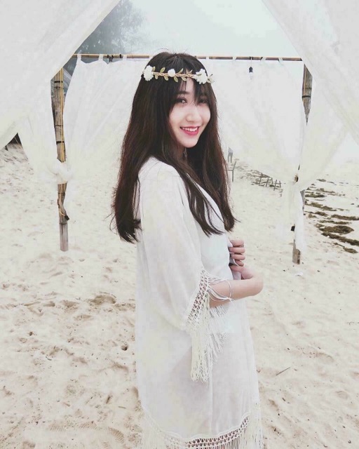 Áo khoác tua rua form dài | BigBuy360 - bigbuy360.vn