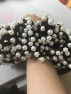 Sỉ 10 dây buộc tóc hạt trai