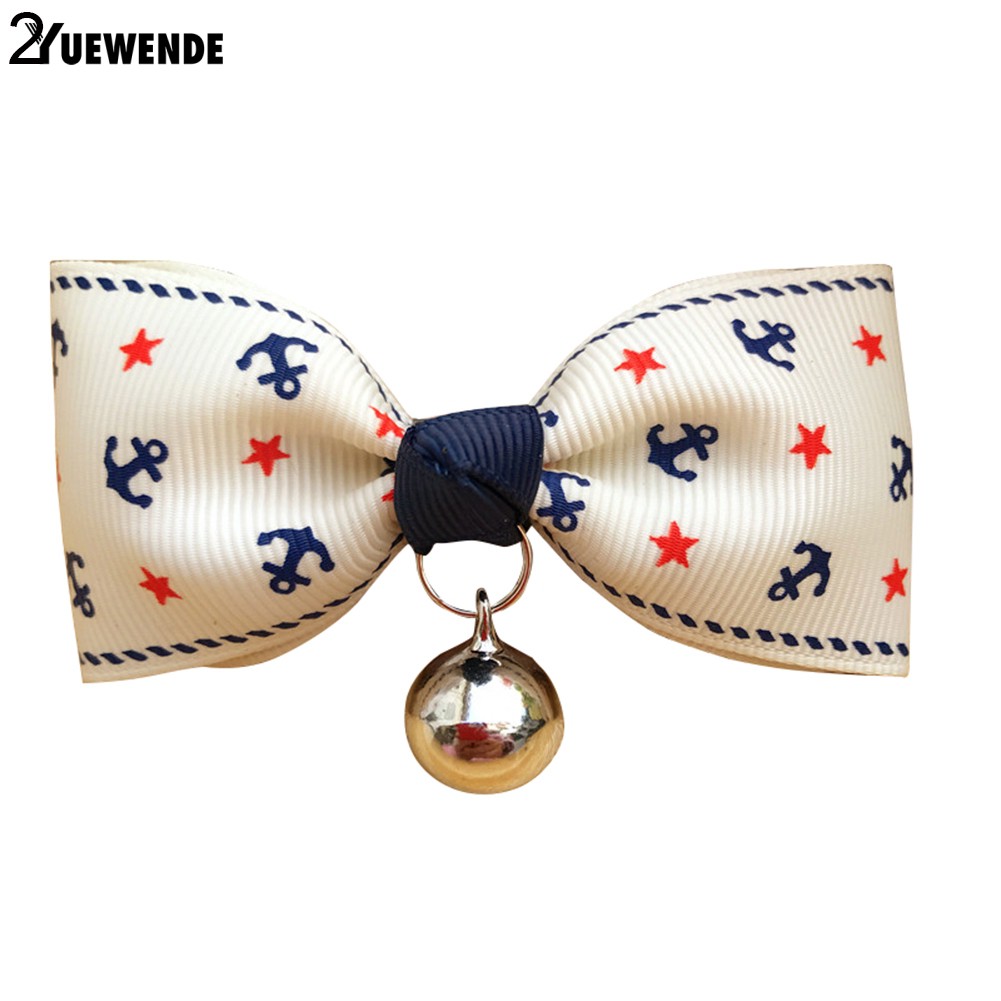 Vòng cổ đính nơ và chuông đáng yêu cho thú cưng