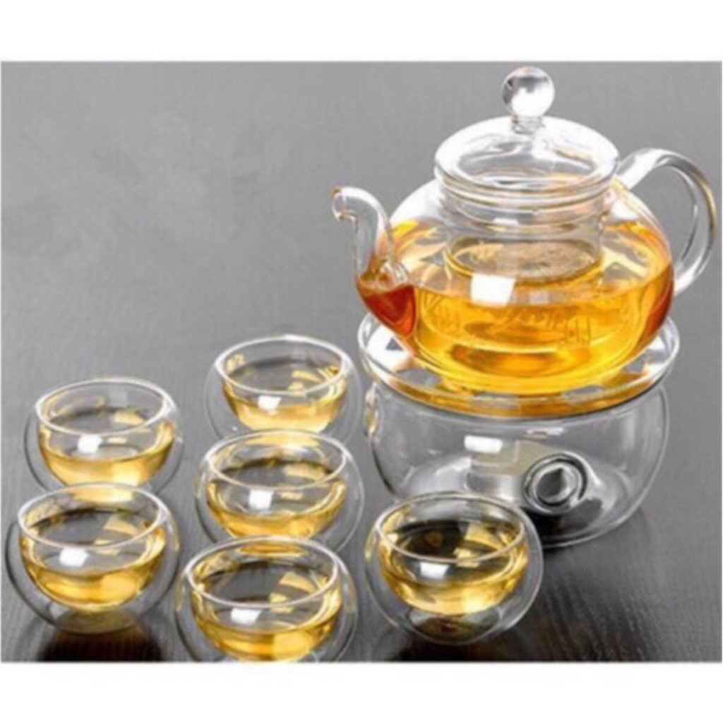 Bộ ấm chén thuỷ tinh