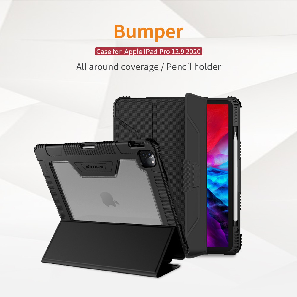 BAO DA Apple iPad Pro 12.9 2020 2018 NILLKIN BUMPER CHỐNG SỐC CHÍNH HÃNG