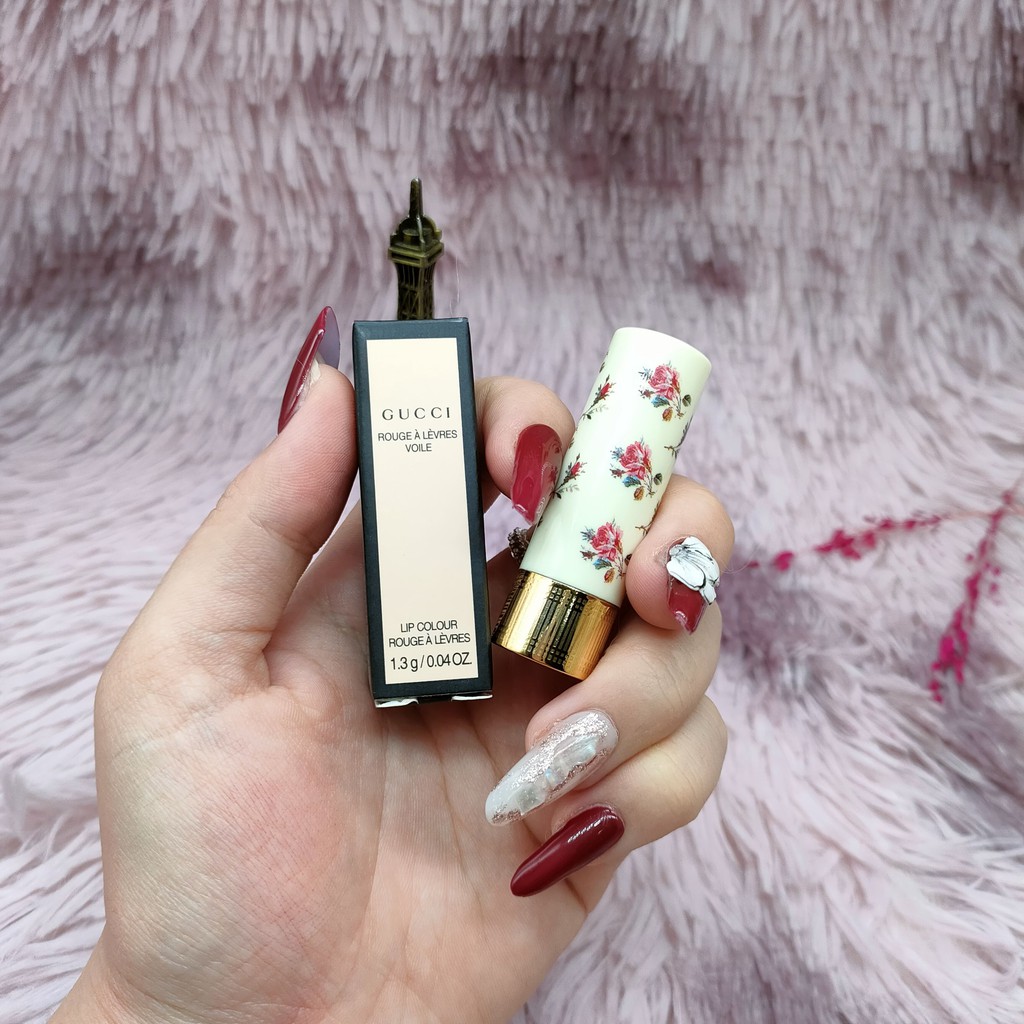 Son Gucci Rouge À Lèvres Voile Vỏ Hoa mini 1.3g Cao Cấp Đủ Tone Hot Hit Bền Màu Không Trôi | BigBuy360 - bigbuy360.vn