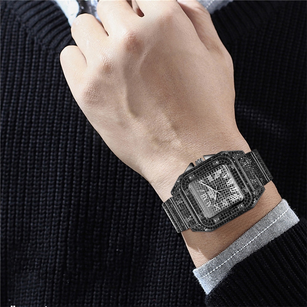 Đồng hồ nam dây thép lưới mạ vàng sang trọng
 | BigBuy360 - bigbuy360.vn