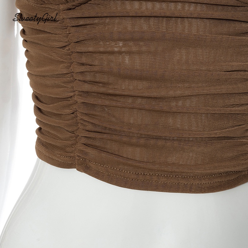 Áo tank top hai dây hở lưng dáng ôm màu sắc ngọt ngào quyến rũ cho nữ