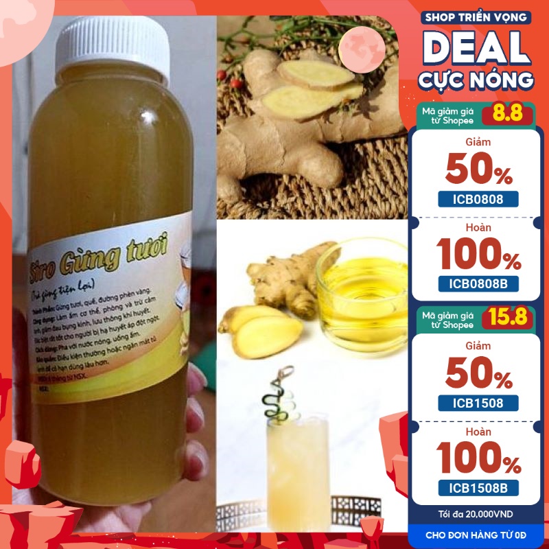 siro gừng tươi