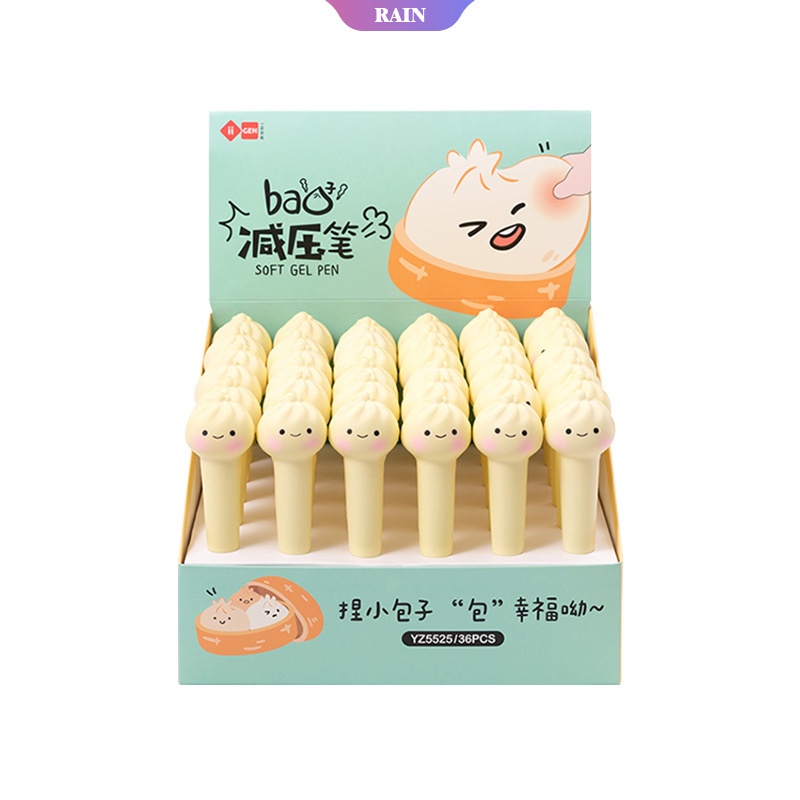 Bút Mực Gel Xốp Squishy Giảm Stress Hình Trái Cây Dễ Thương 0.5mm