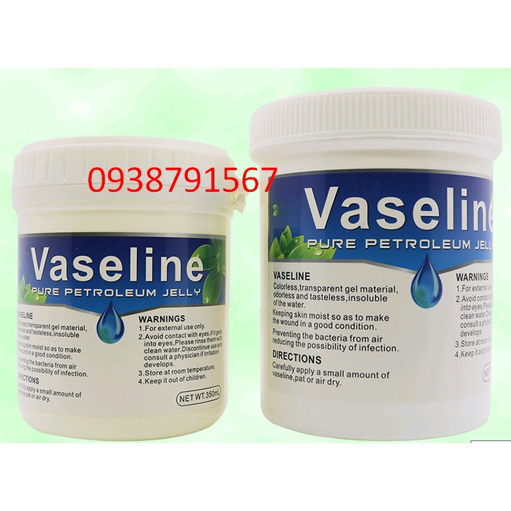 VASELINE Dùng Lau Mực Xăm, Vệ Sinh Phun Xăm, 350g 500g