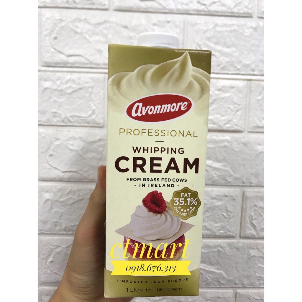 [Xả kho 3 ngày] Whipping cream avonmore 1L