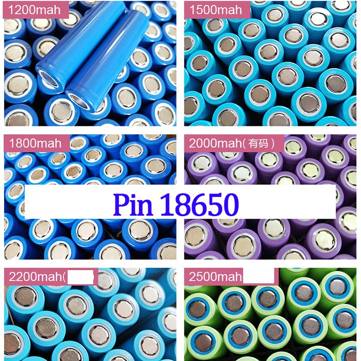 Cell pin 18650 dung lượng cao 1200mAh 2000mAh sạc dự phòng dùng cho quạt tích điện cầm tay mini youngcityshop 30.000