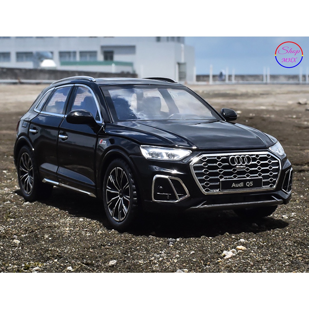 Xe mô hình sắt Audi Q5 TẶNG KÈM BIỂN SỐ tỉ lệ 1:24 hãng Newao 2 màu