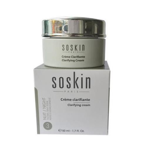 Kem dưỡng trắng da mặt mờ thâm nám tàn nhang vào ban đêm Soskin Clarifying Cream 50ml
