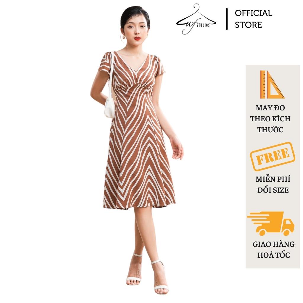 Váy voan lụa cổ V đuôi cá - Ellie Dress - V01 - wfstudios