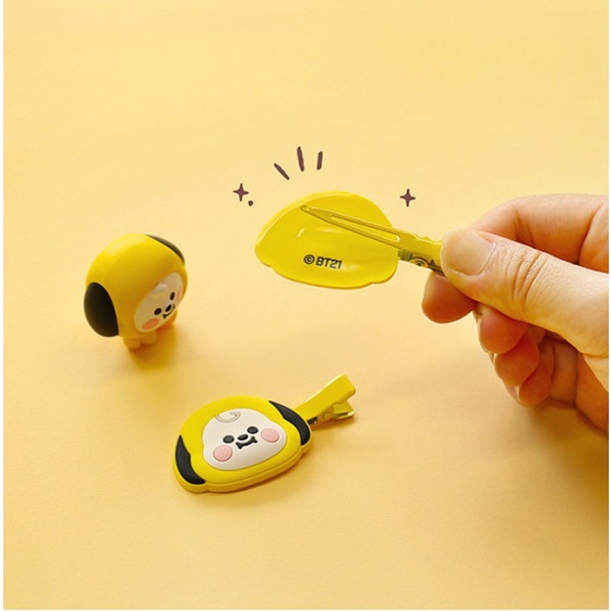 Bộ 1 / 2 Kẹp Tóc BTS BT21 Dễ Thương Cho Bé Gái