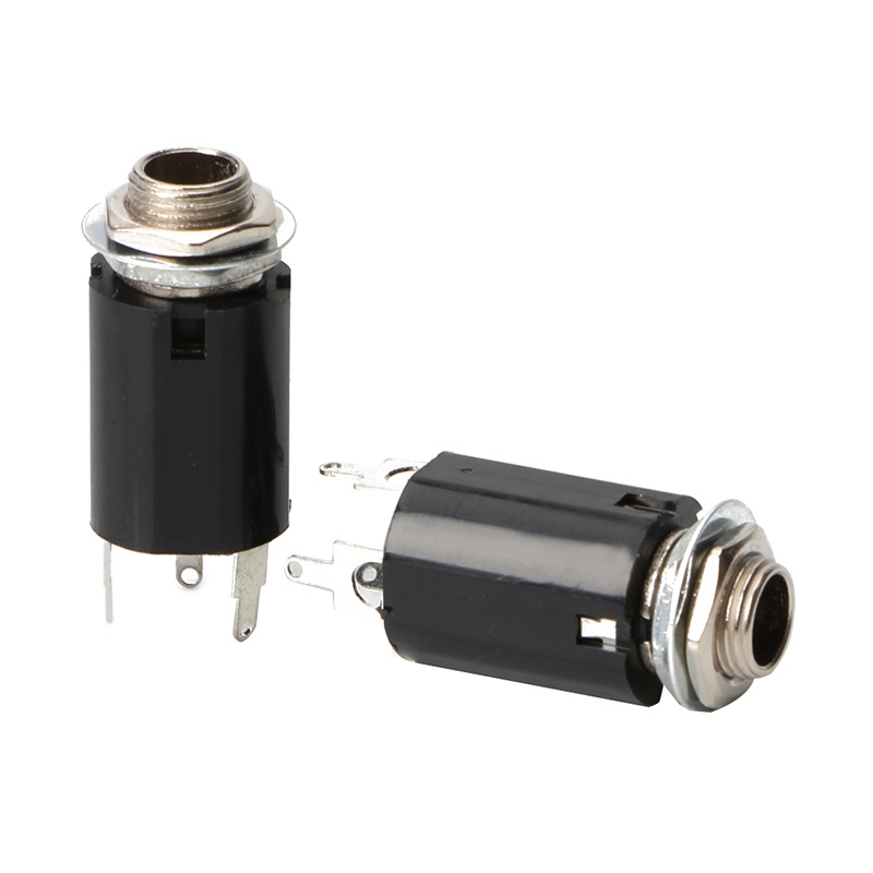 1 Jack Cắm Đầu Vào 6.35Mm Màu Đen Cho Đàn Guitar EQ