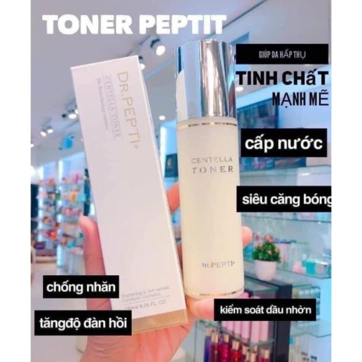 Nước hoa hồng dưỡng trắng căng bóng Toner Dr pepti centella toner .thegioimypham1