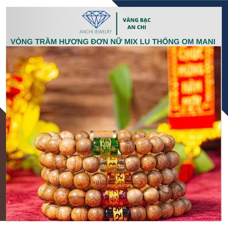 Vòng tay trầm hương lu thống omani mệnh kim / mộc / thủy / hỏa / thổ - cho nữ giá rẻ, Anchi jewelry