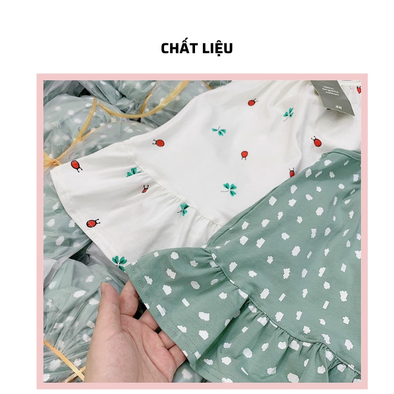Váy cho bé set 2 bộ váy dây quần yếm xanh trắng cho bé gái BADAYO 33998202