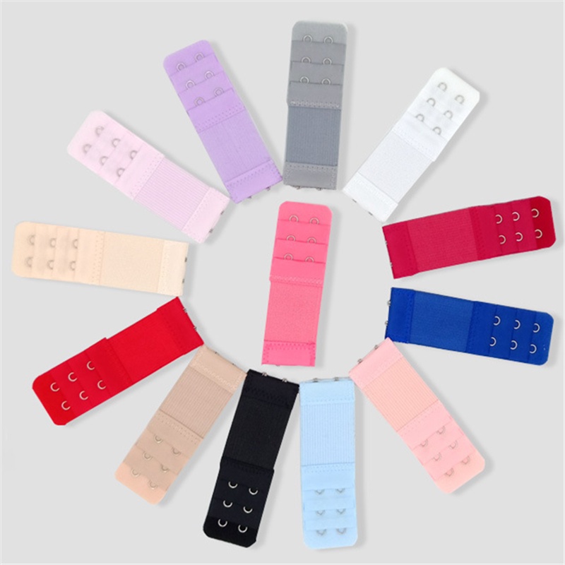 2 Móc 3 Hàng Dây Áo Ngực Co Giãn Có Thể Điều Chỉnh Dây Đeo Sau Lưng