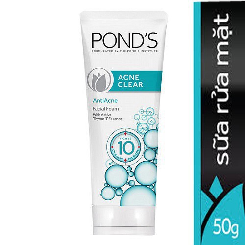 Sữa rửa mặt ngừa mụn Pond s Acne Clear tuýp 50g