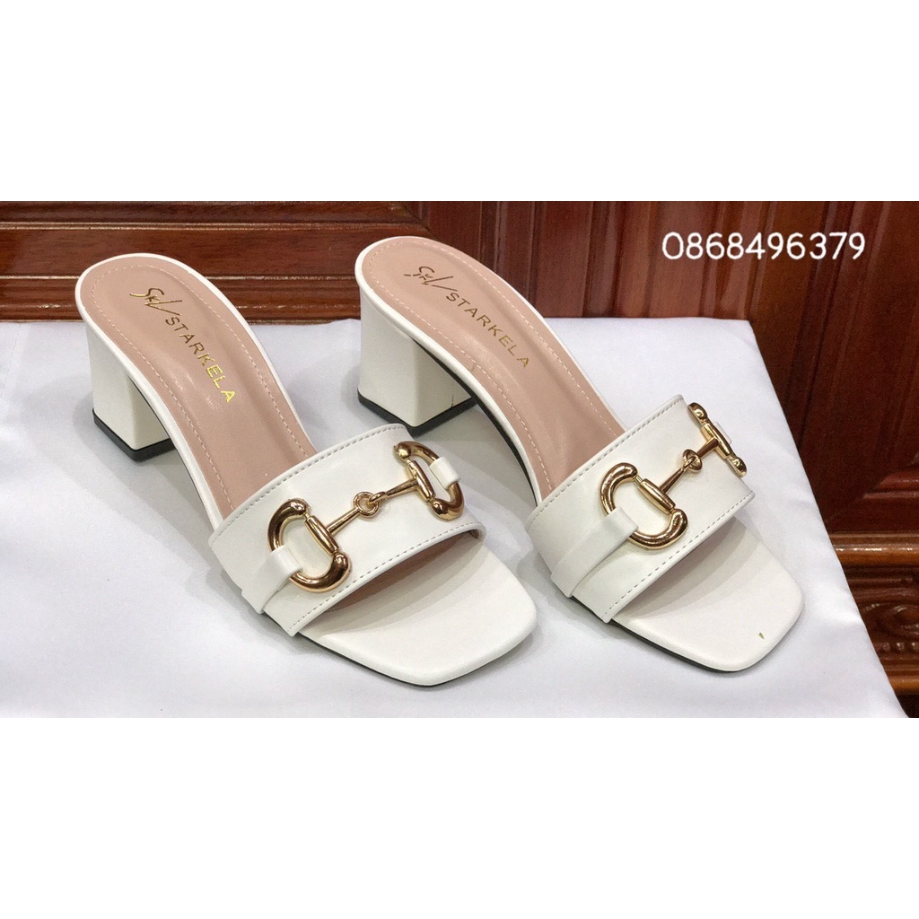 Guốc cao gót khóa đồng 5 phân mã M59!