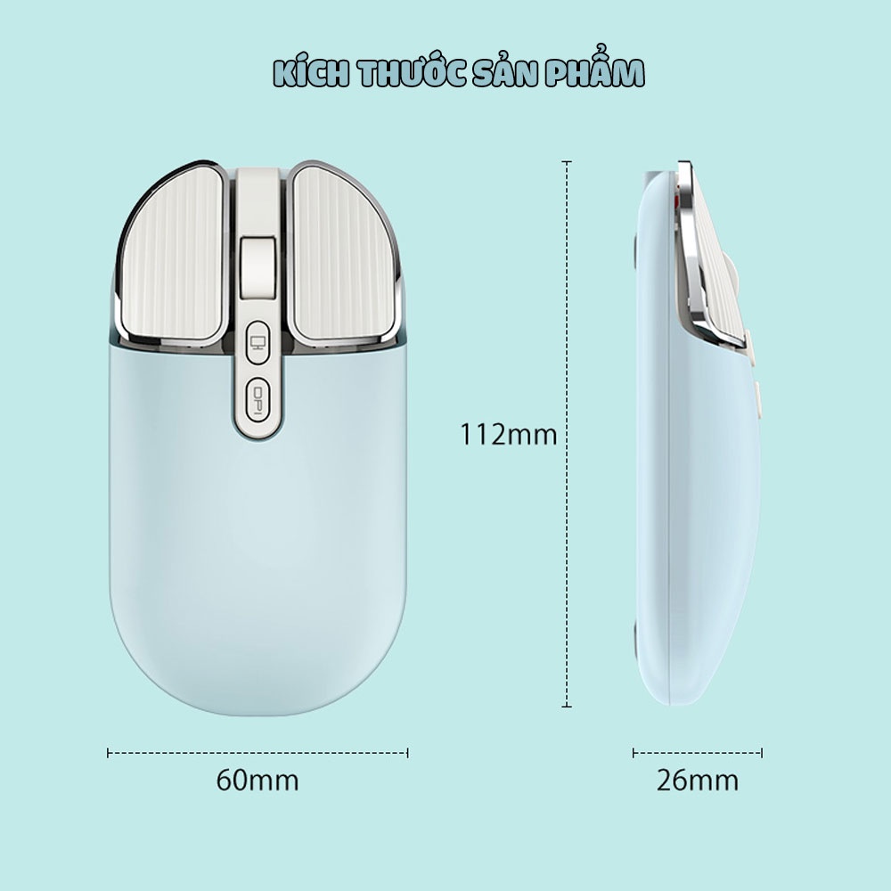 CHUỘT BLUETOOTH VĂN PHÒNG M203 THẾ HỆ 2| MÀU SẮC MỚI- MỎNG HƠN – ĐẸP HƠN.