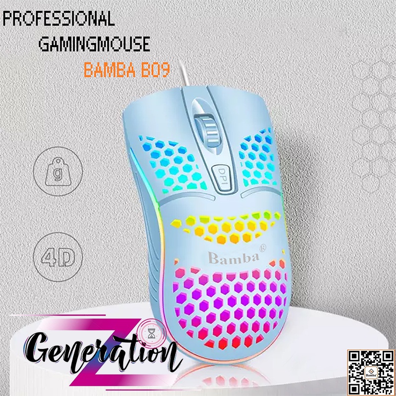 CHUỘT CHƠI GAME BAMBA B09 - MOUSE BAMBA B09 LED