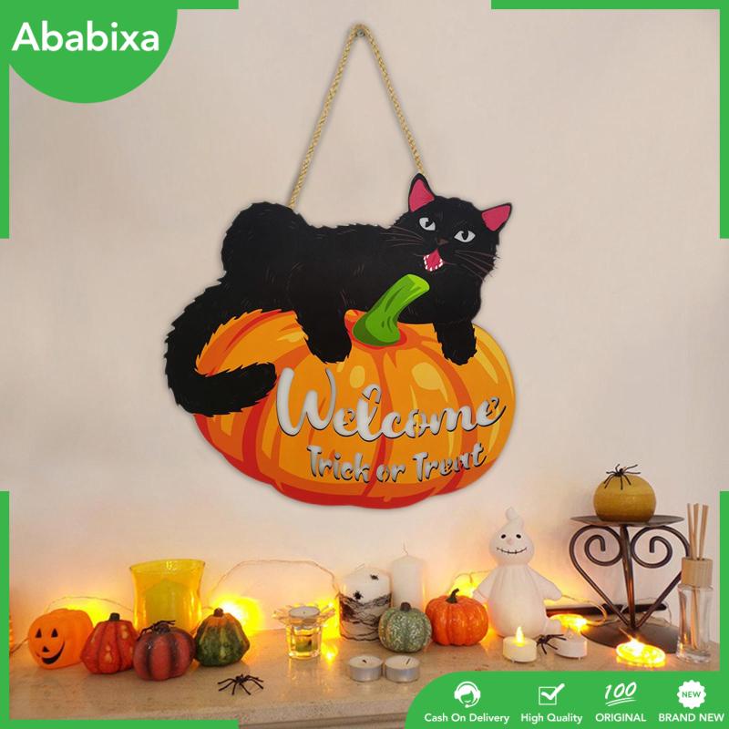 Bảng Gỗ Treo Trang Trí Chủ Đề Halloween Độc Đáo