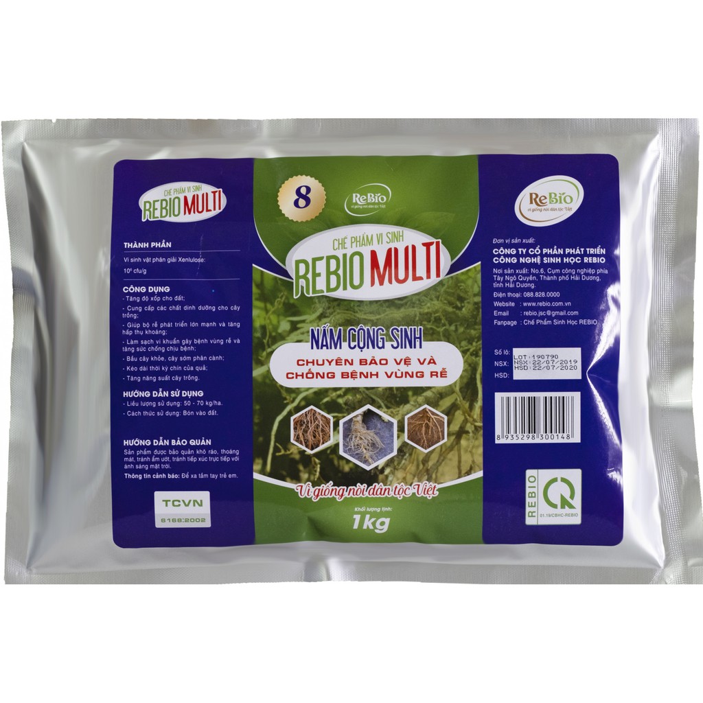 Nấm rễ Mycorrhiza - chuyên bổ sung nấm cộng sinh vùng rễ cho cây REBIO MULTI 8