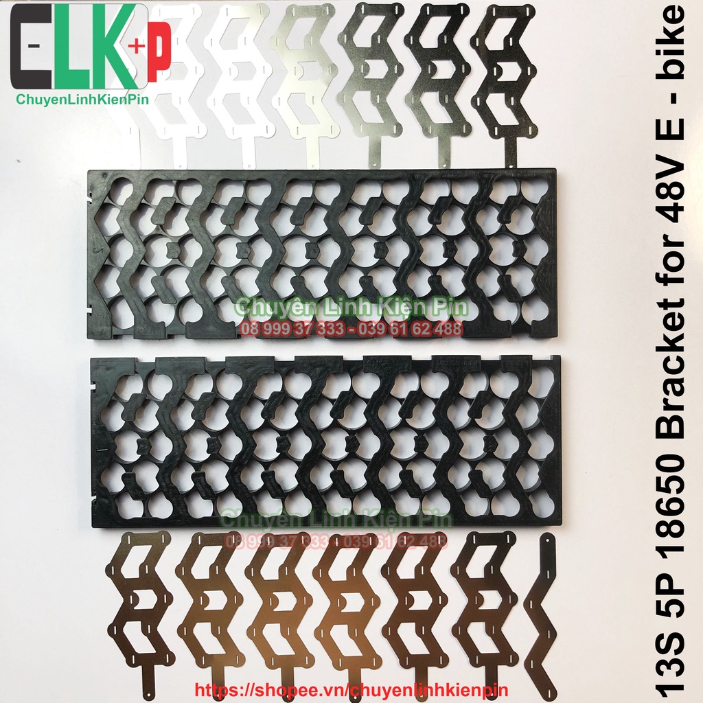 Khung nhựa ziczac 13s -5P kèm kẽm, chuyên dụng xe đạp điện, bình lưu trữ ( CLKP _ 359 )