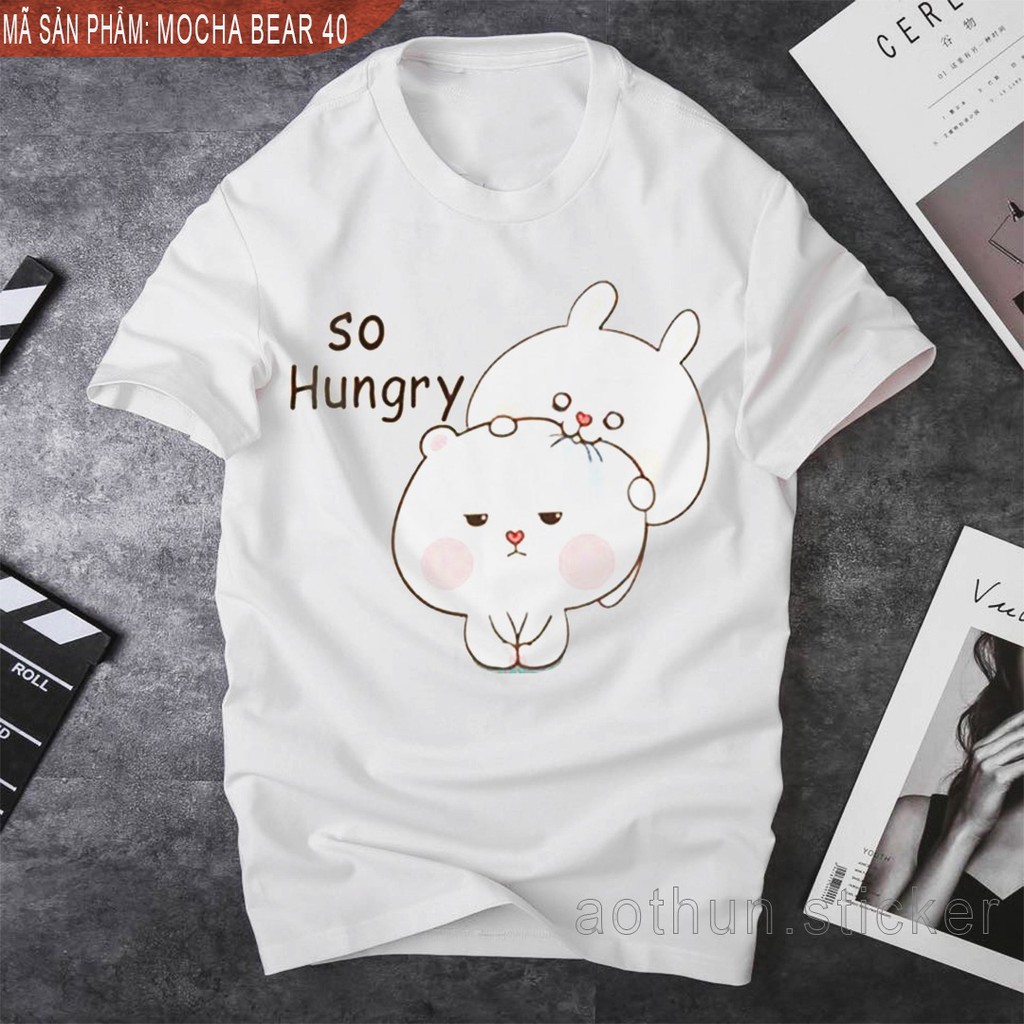 [Giảm giá 20% cho tất cả các đơn trên 100k] Áo thun form rộng nam/nữ (unisex) in hình Facebook Sticker Bear 40