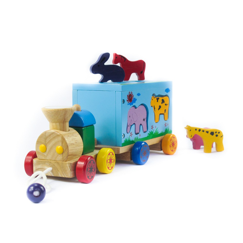 Đồ chơi gỗ Winwintoys - Xe lửa chở thú 65272