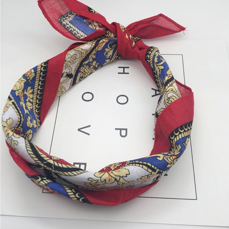 Khăn Choàng Cổ Hình Vuông Nhiều Màu Sắc Họa Tiết Paisley Dành Cho Nam Nữ