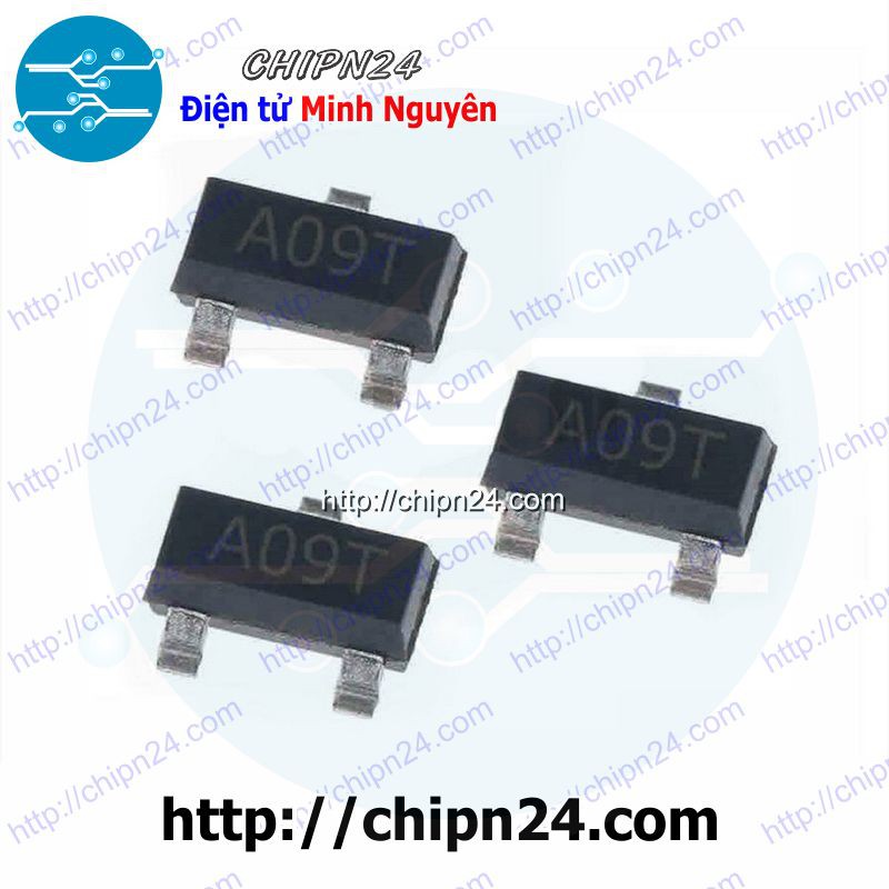 [10 CON] MOSFET Dán AO3400 SOT23-3 (A09T) 5.8A 30V (Kênh N) (SMD Dán) (AO3400A 3400)