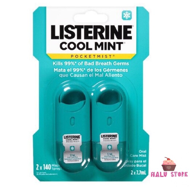 Xịt thơm miệng Listerine Pocketmist USA - (7.7ml)